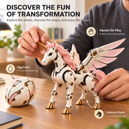 🥚🦄 Transforming Unicorn Egg – One Figure, Two Magical Forms