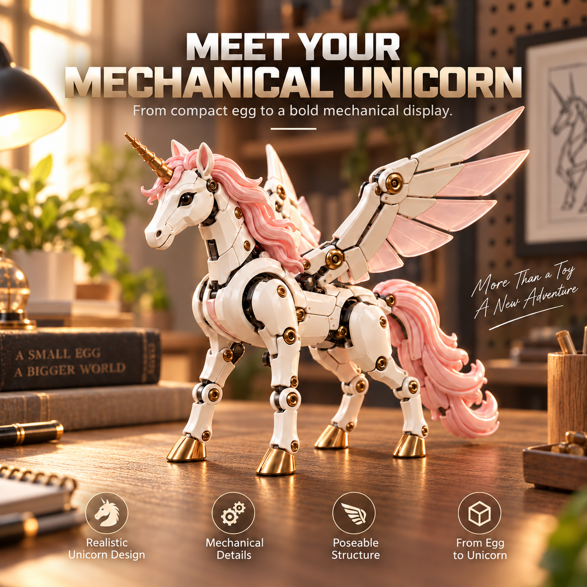 🥚🦄 Transforming Unicorn Egg – One Figure, Two Magical Forms