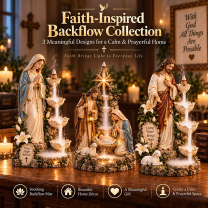 ✨ Last Day 49% OFF✨✝️Faith-Inspired Backflow Collection™ Backflow Incense Burner