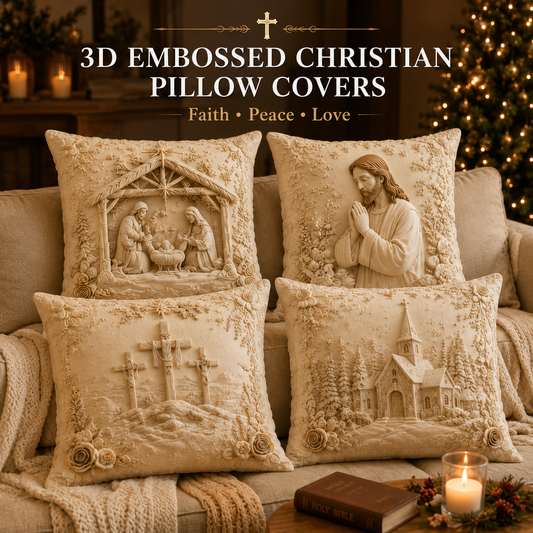 ⏳ Last day 50% OFF –✝️3D Jesus Pillowcase Set