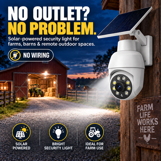 ⏰Final 6 Hours Sale 50% OFF🔥 - Solar-Powered Simulated Surveillance Camera Street Light