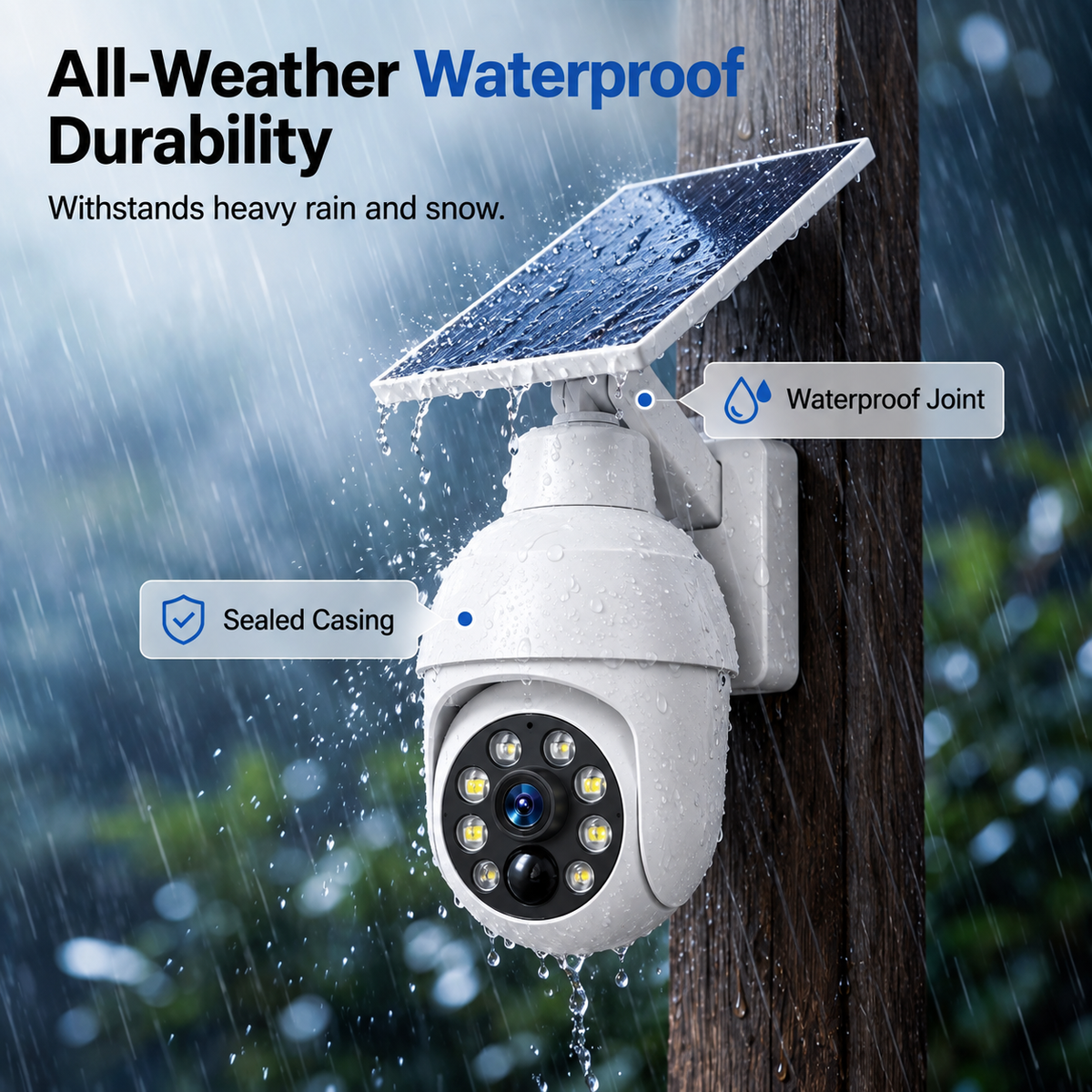 ⏰Final 6 Hours Sale 50% OFF🔥🔥 - Solar-Powered Simulated Surveillance Camera Street Light