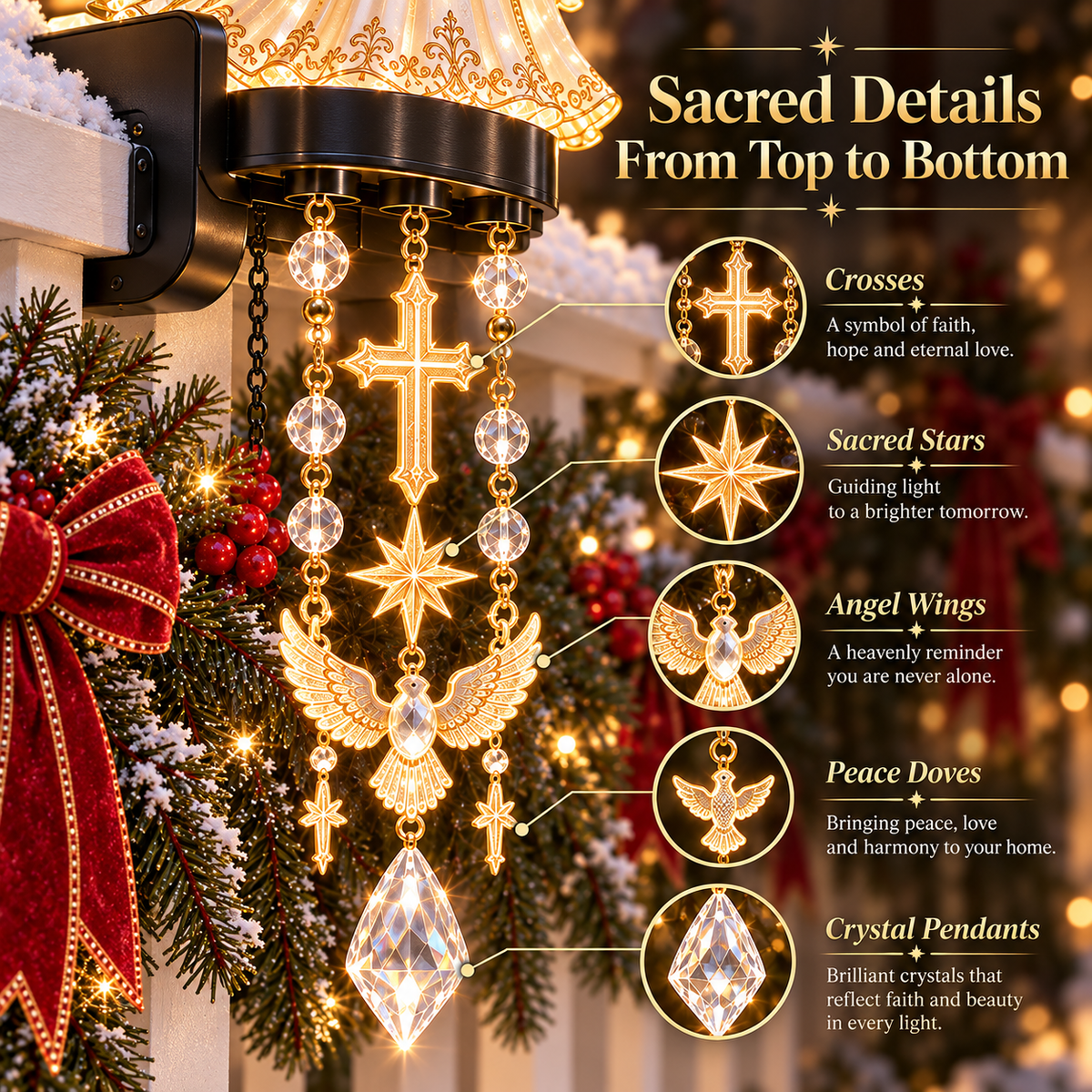 ⏳ Last Day 49% OFF –✨ Christmas Sacred Jesus/Virgin Mary Balustrade Light