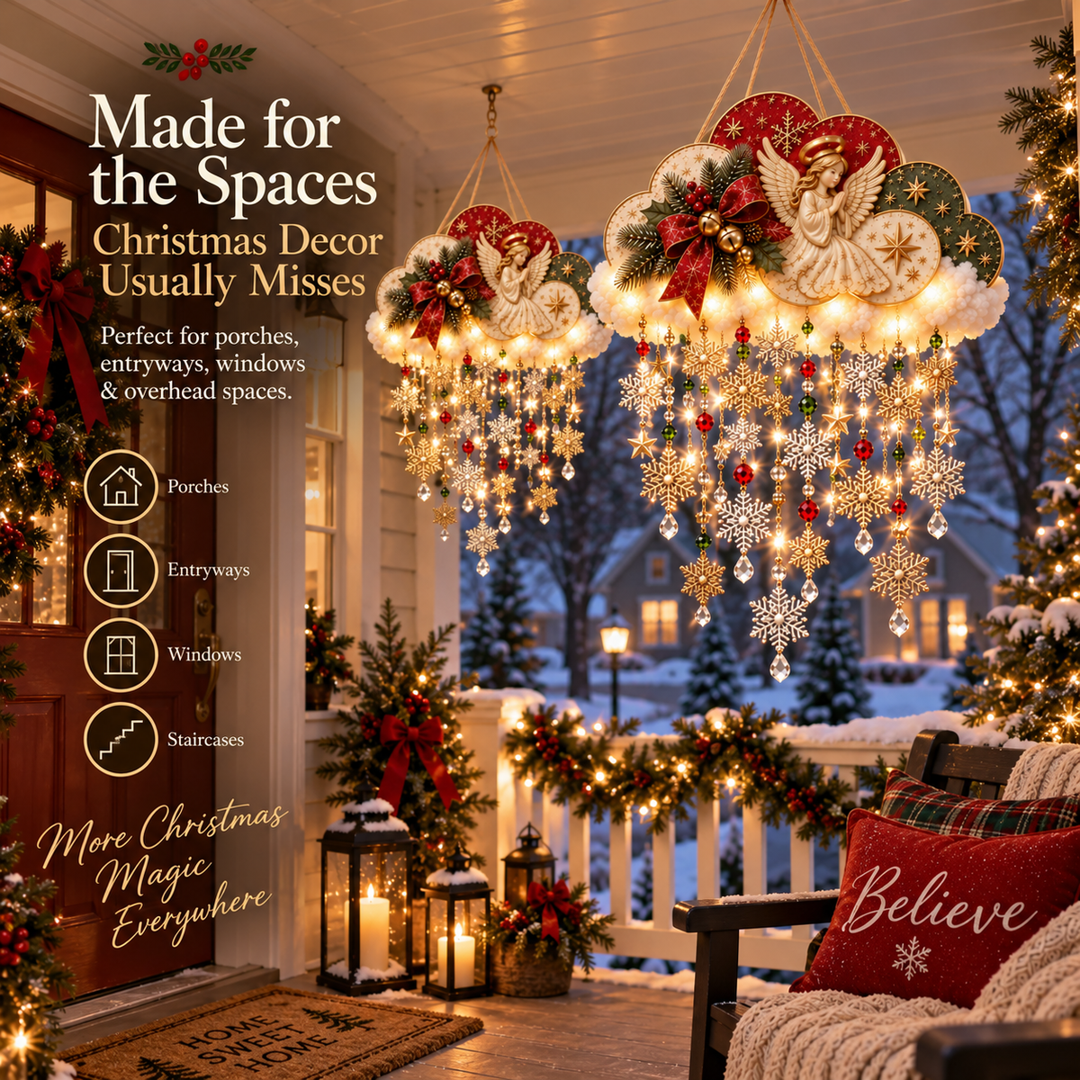 ⏳ Last Day 49% OFF –🪽✨ Angelic Christmas Snowfall Cloud