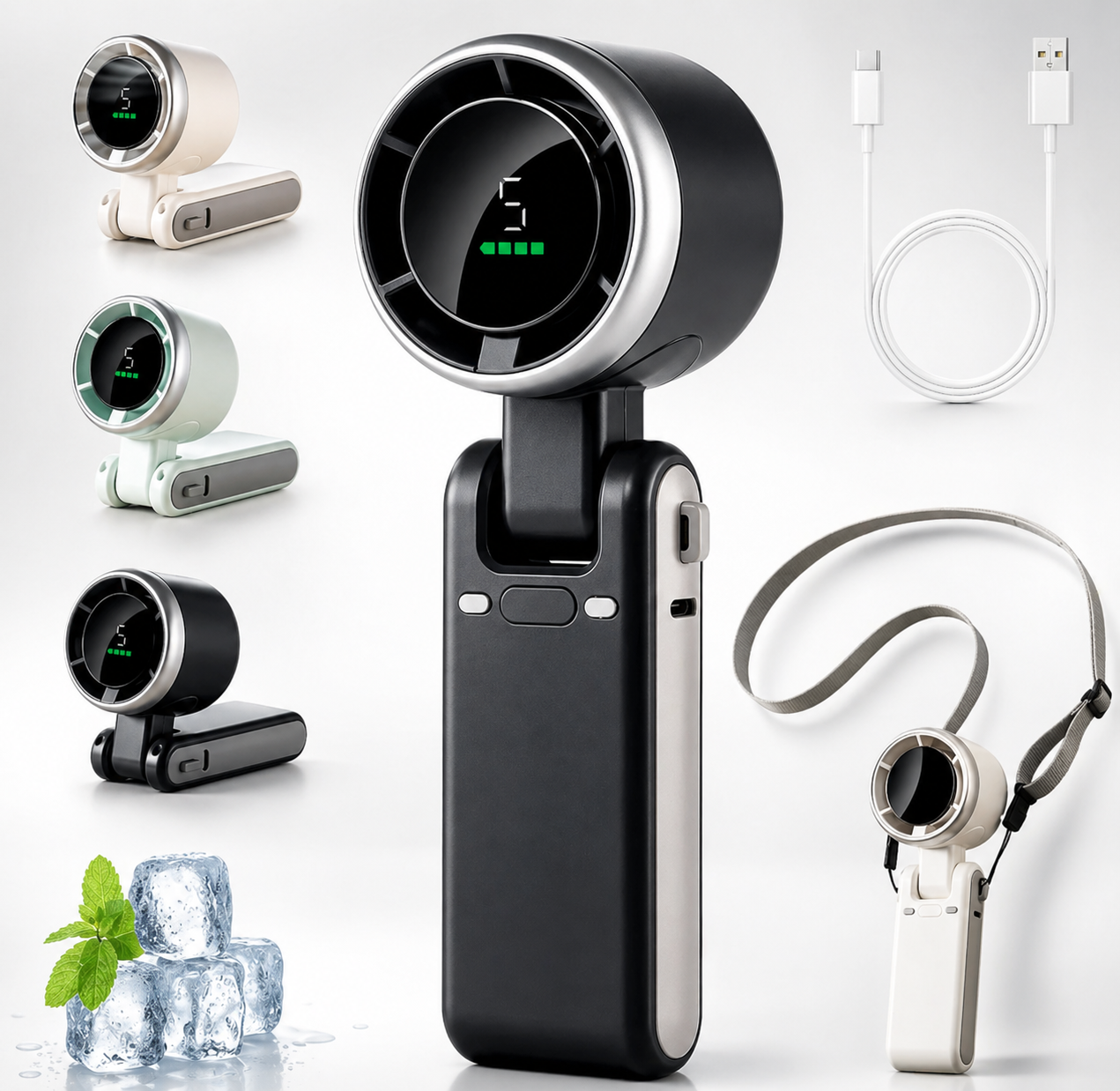 🔥Summer Hot Sales 49%🧊 OffTurboFold Portable Fan – Powerful Cooling Anywhere