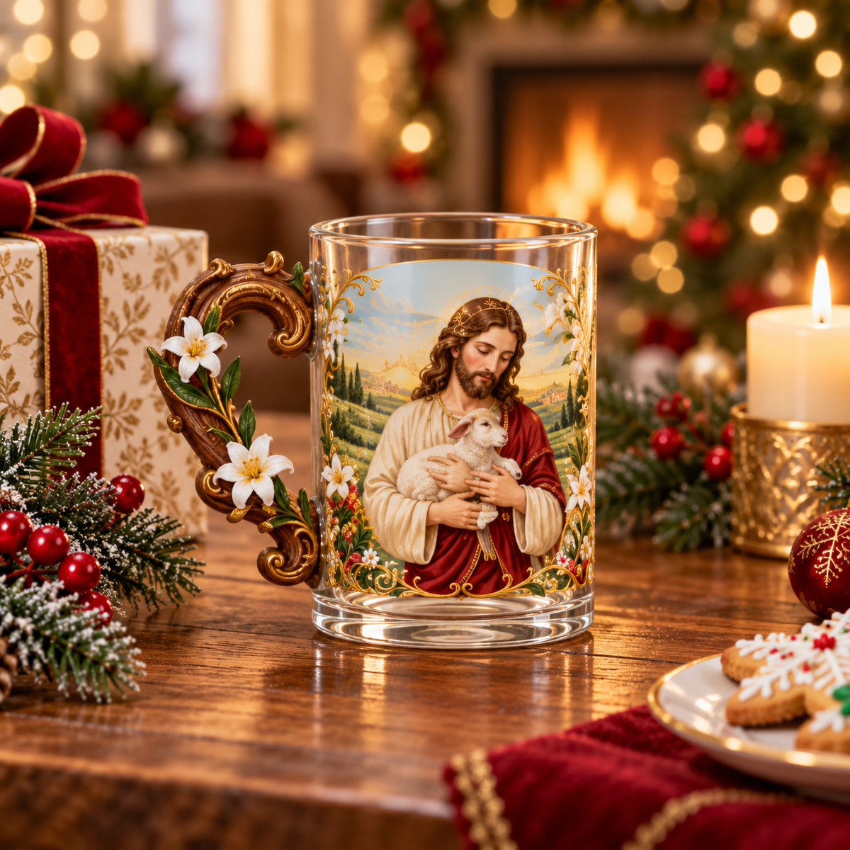 ⏳ Last Day 49% OFF – ✝️ 3D Christian Devotional Glass Mug Collection
