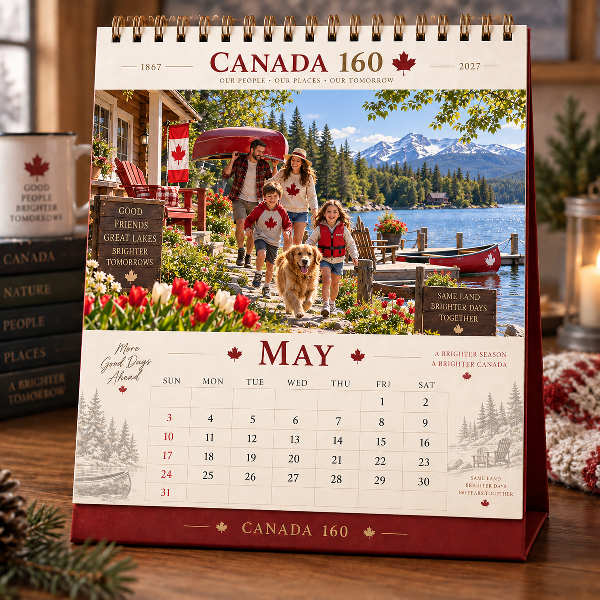 🍁 Canada 160 Family Calendar 2027 | 12 Months of Canadian Seasons, Traditions & Memories
