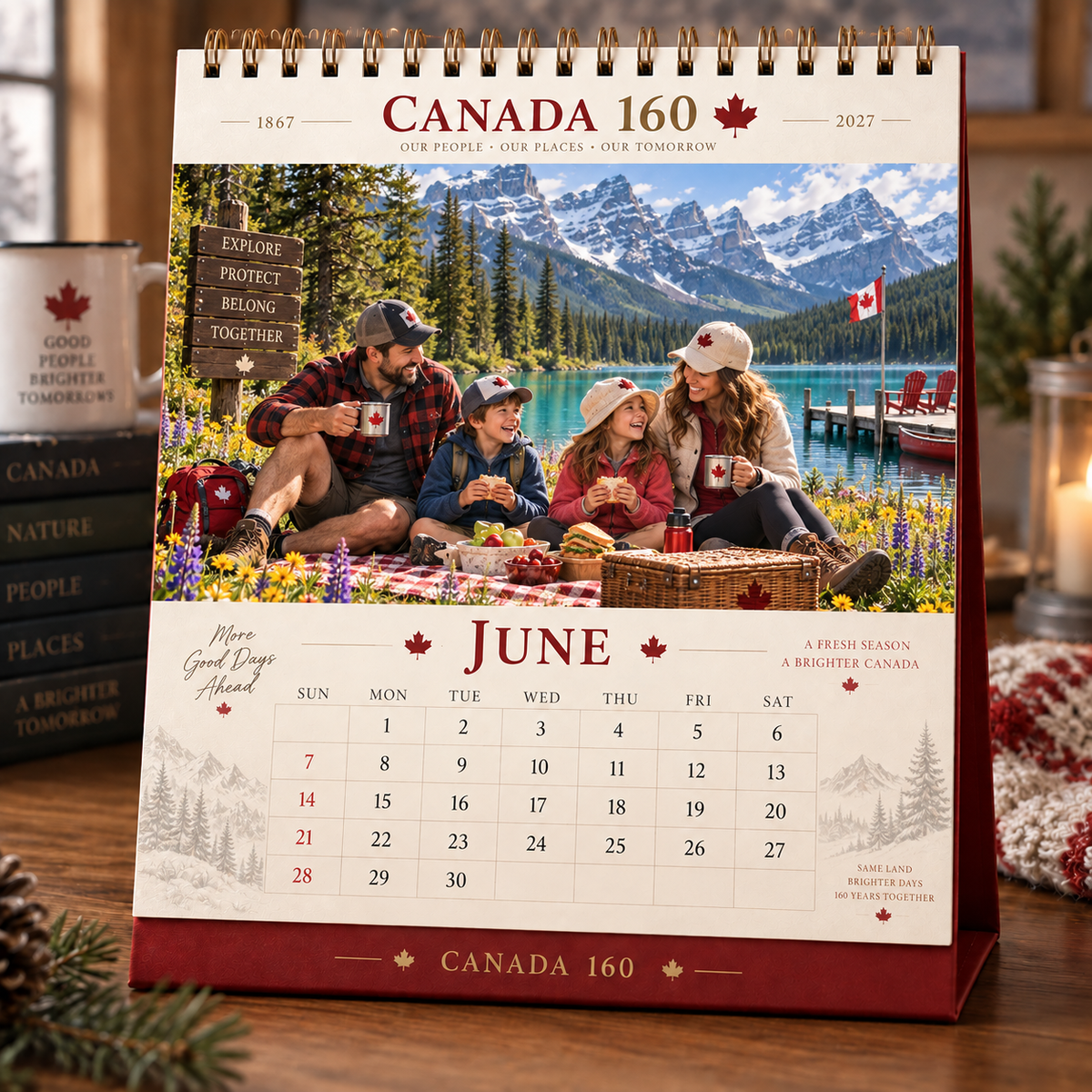 🍁 Canada 160 Family Calendar 2027 | 12 Months of Canadian Seasons, Traditions & Memories