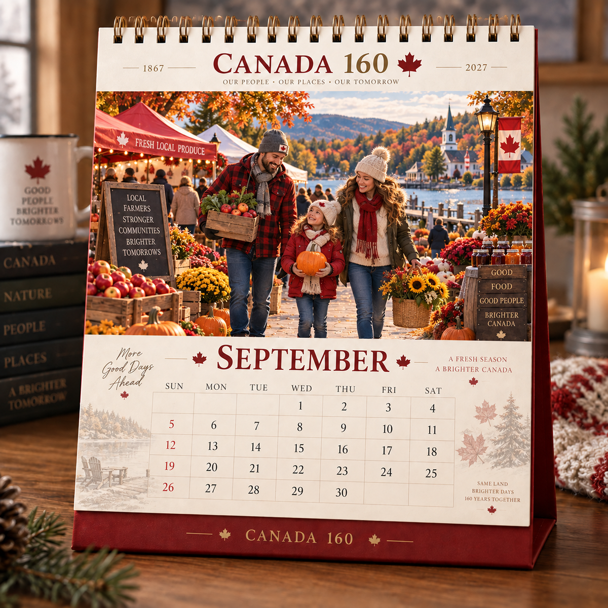🍁 Canada 160 Family Calendar 2027 | 12 Months of Canadian Seasons, Traditions & Memories