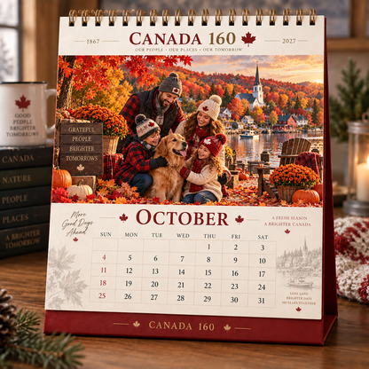 🍁 Canada 160 Family Calendar 2027 | 12 Months of Canadian Seasons, Traditions & Memories