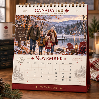 🍁 Canada 160 Family Calendar 2027 | 12 Months of Canadian Seasons, Traditions & Memories