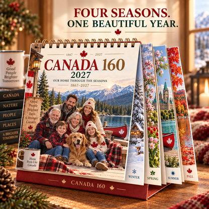 🍁 Canada 160 Family Calendar 2027 | 12 Months of Canadian Seasons, Traditions & Memories