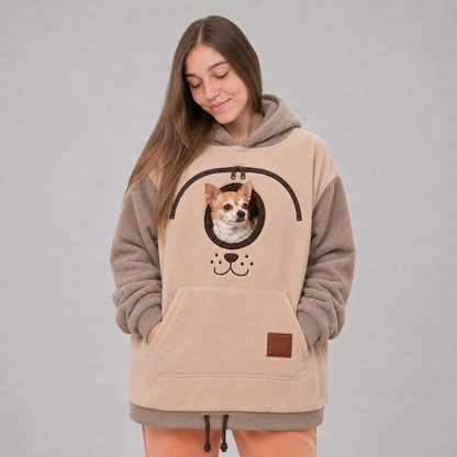 Hands-Free Pet Carrier Hoodie for Small Dogs & Cats
