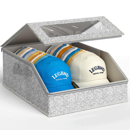 🧢 Stackable Hat Storage Box for 12 Baseball Caps