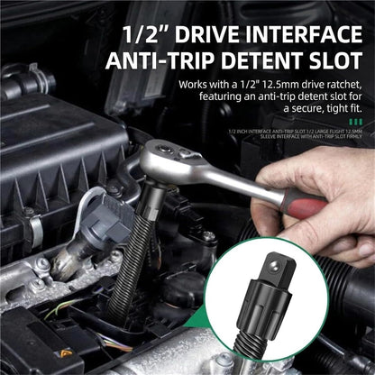 🔧 1/2" Flexible Shaft Extension Extender for Torque Socket Ratchet Wrench