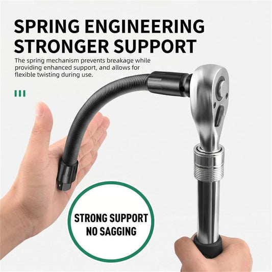 🔧 1/2" Flexible Shaft Extension Extender for Torque Socket Ratchet Wrench