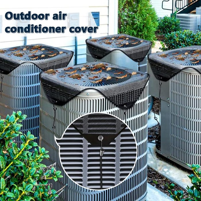 🔥 Premium Mesh AC Unit Top Cover Waterproof Ventilated Protector