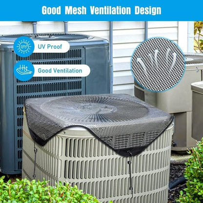 🔥 Premium Mesh AC Unit Top Cover Waterproof Ventilated Protector