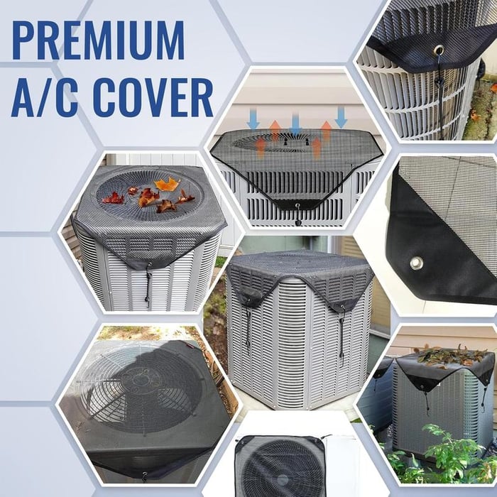 🔥 Premium Mesh AC Unit Top Cover Waterproof Ventilated Protector