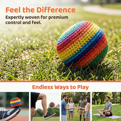 💥45K+ SOLD⚽️Handmade Knitted Hacky Sack Footbags 2026 Upgraded Assorted Set