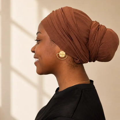 ✨ Adjustable Pre-Tied Turban Wrap – Effortless Everyday Elegance