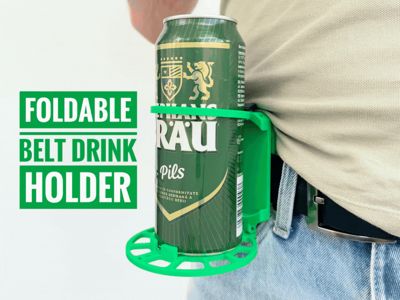🥤Tactical Foldable Belt Cup Holder | EDC Waist Mount Outdoor Drink Carrier for Hunting Fishing