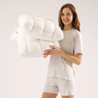 ☁️ Cooling Cloud Pillow – Ultra Plush Sleep Comfort