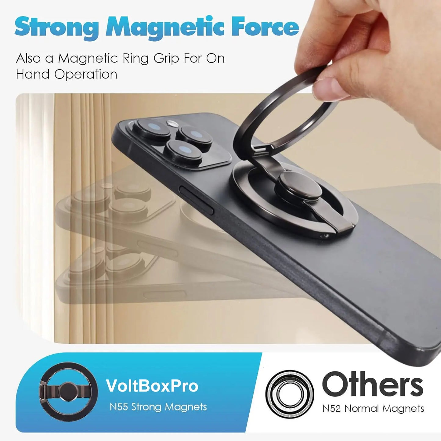 Magnetic Phone Stand Fidget Spinner 2-in-1 Holder
