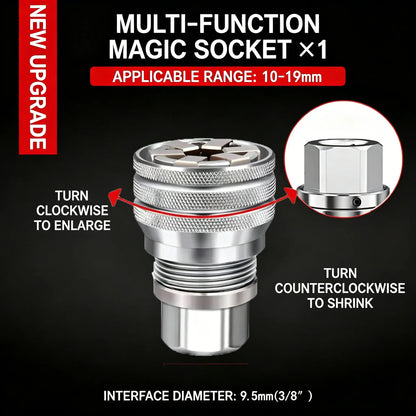 👨‍🔧🔧 Multi-Use Socket Wrench, Durable Repair Tool for Home & Auto