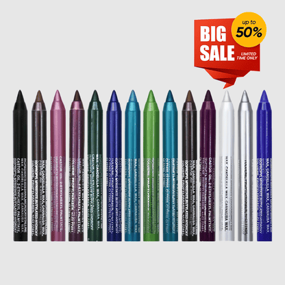 🔥 Limited Edition 50% OFF🌈14-Pack Eyeliner Pencil Waterproof Colored Paste Liners with Metallic & Shimmer Finishes Smudge-Proof