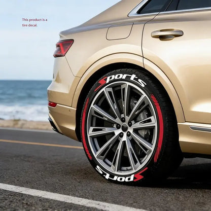🔥 4PCS 3D Tire Lettering Stickers | Waterproof Universal Wheel Sidewall Decals