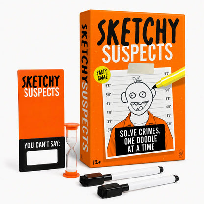Sketchy Suspects – The Hilarious Mystery Drawing Party Game for Friends & Family