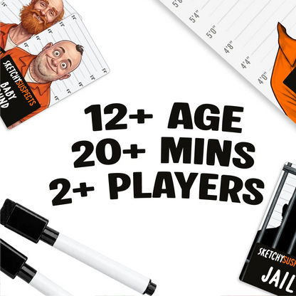 Sketchy Suspects – The Hilarious Mystery Drawing Party Game for Friends & Family
