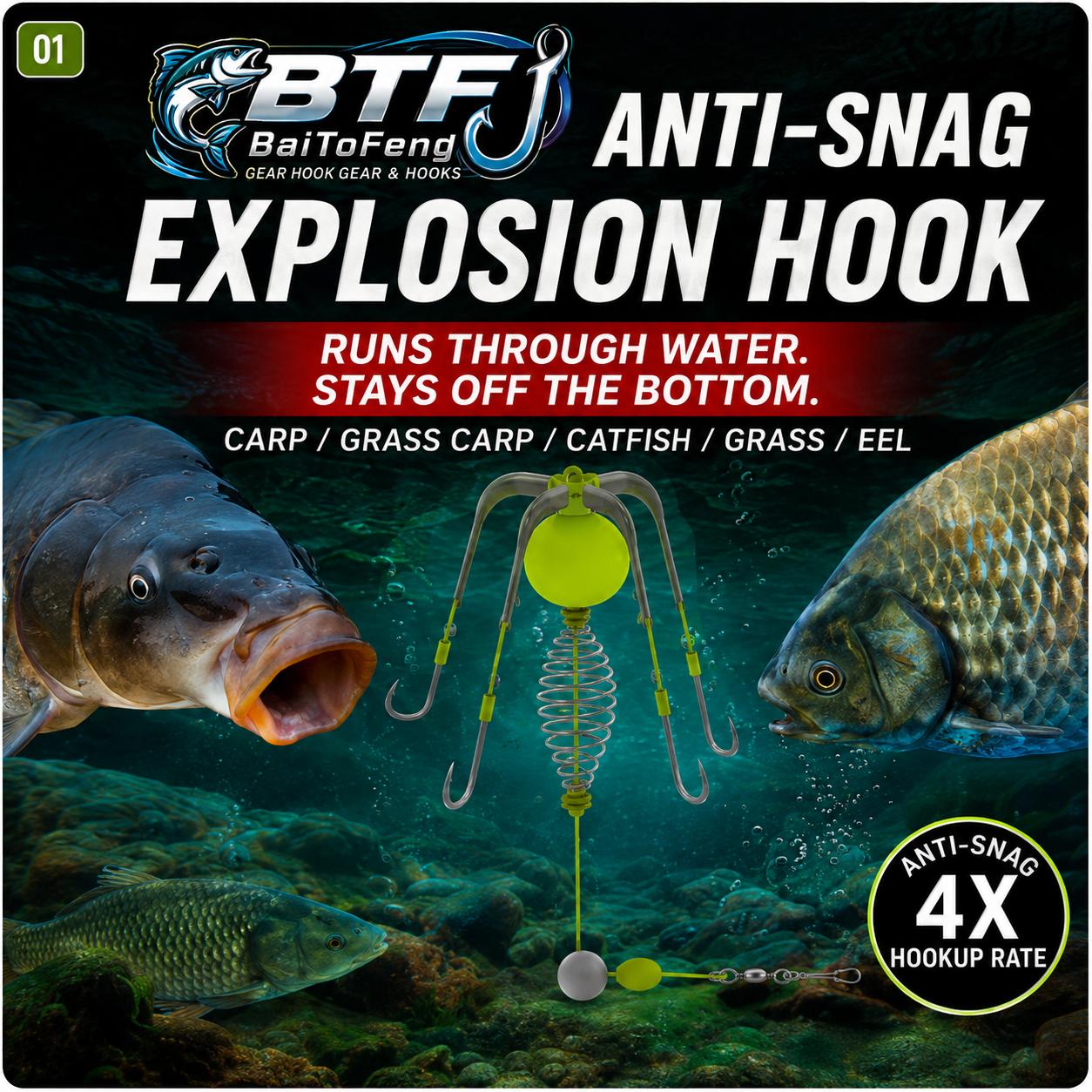 🎣 Stop Losing Rigs! Floating Hooks Catch More Fish