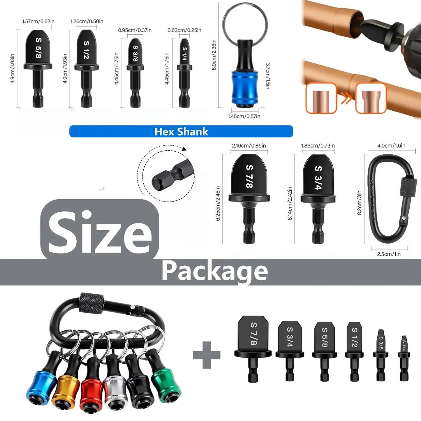 🔧 HVAC Copper Pipe Swaging Tool Set | Drill Bit Expander Kit for AC Repair