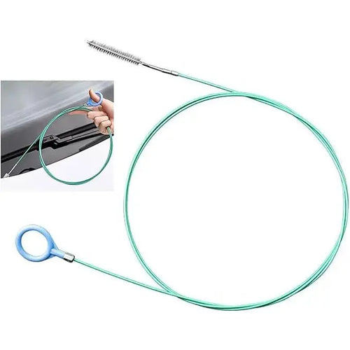 🚗 Flexible Car Sunroof Drain Cleaning Tool – Long Reach Tube Brush for Vehicle Drain Maintenance
