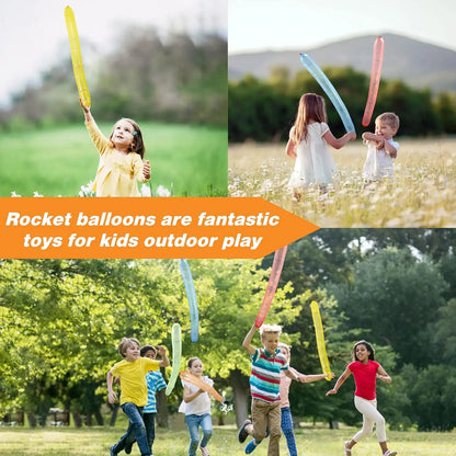 🚀 Stock Up for Launch Day! Multicolor Rocket Balloons – 50/100/200 Packs