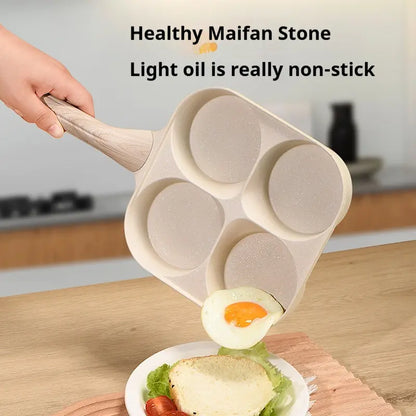Non-Stick 4-in-1 Breakfast Pan for Frying Eggs