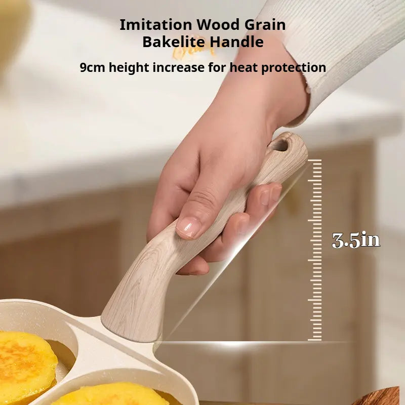 Non-Stick 4-in-1 Breakfast Pan for Frying Eggs