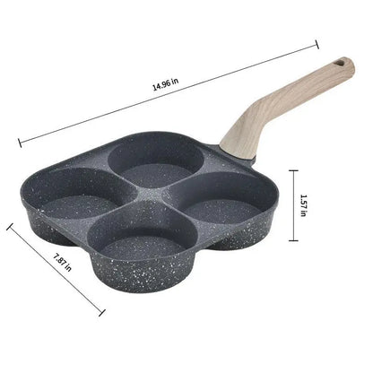 Non-Stick 4-in-1 Breakfast Pan for Frying Eggs