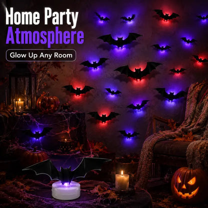 🔥 Last 3 Hours 50% OFF:🦇 3D LED Bat Wall Lights – Spooky Halloween Decor for Home & Party