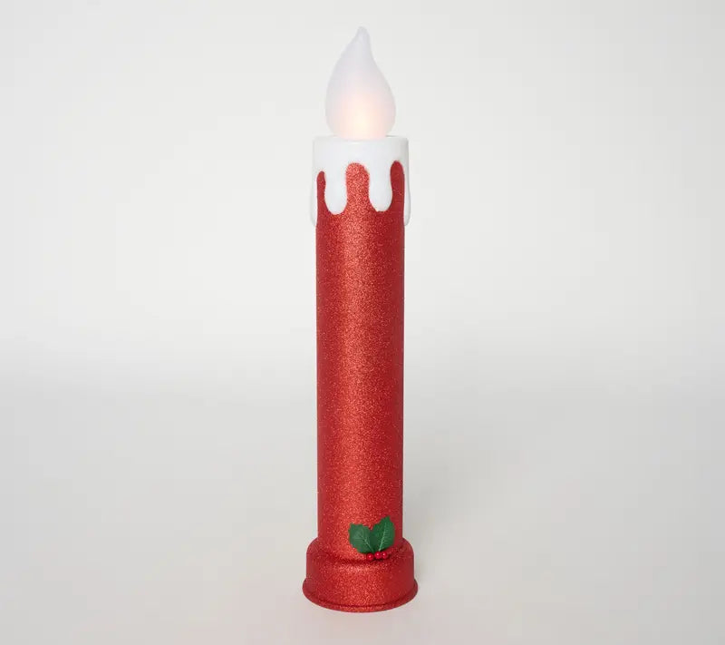 Oversized 36" Light-Up Christmas Candle – Indoor & Outdoor Holiday Decor
