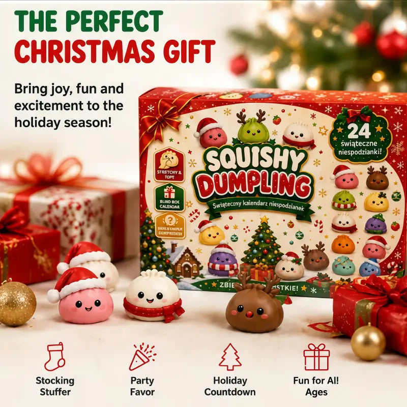 Christmas Advent Calendar Bundle | Halloween & Holiday Fidget Toy Countdown Calendars, 24 Surprise Squishies Each