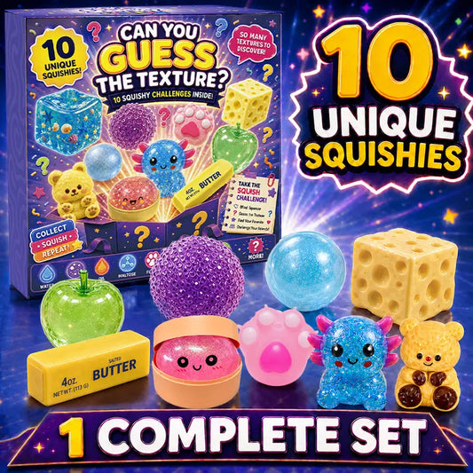 🧸 10-Piece Mixed-Texture Squishy Fidget Set – Soft, Bouncy & Crunchy Fun ✨