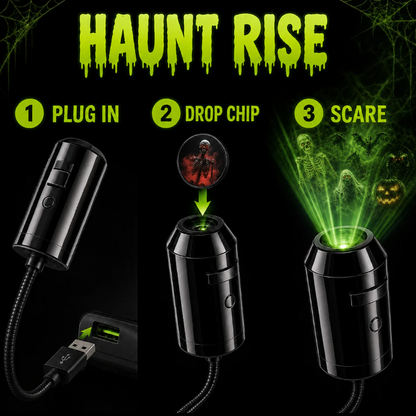 🎃 Haunt Rise Halloween Projector – Create a Spooky Atmosphere for Haunted House & Party Decor