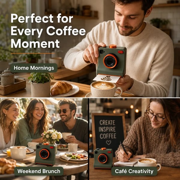 ☕Hot Sale 50% OFF📸 One-Touch Latte Art Camera – 3D Coffee Stencil Printer Kit for Custom Drink Designs ✨