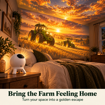 🚜 Tractor & Farm Scene Room Projector – Wall & Ceiling Décor for Tractor Lovers！！！