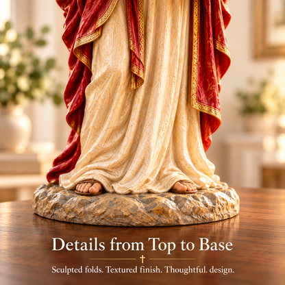 ✝️ Limited-Time Sale | Jesus Offers Comfort™ – Jesus Figurine with Decorative Storage Basket | Meaningful Christian Home Decor & Faith-Inspired Gift 🎁