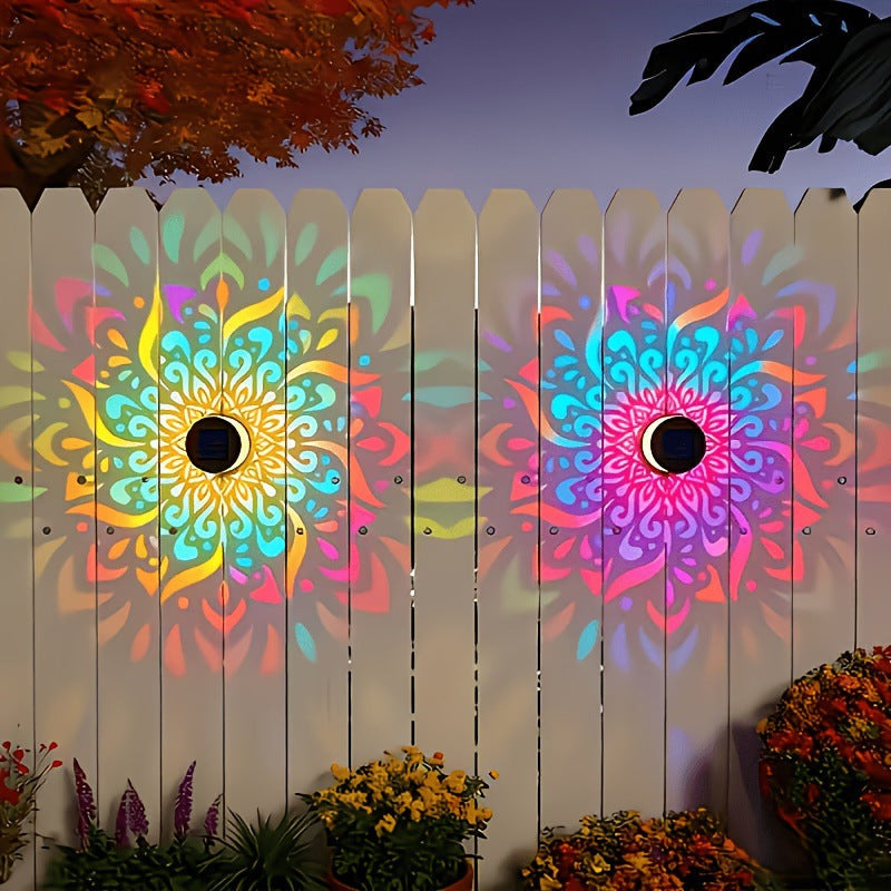 🌟Outdoor Patio Ambient Light Solar Powered Mandala Projector Lamp
