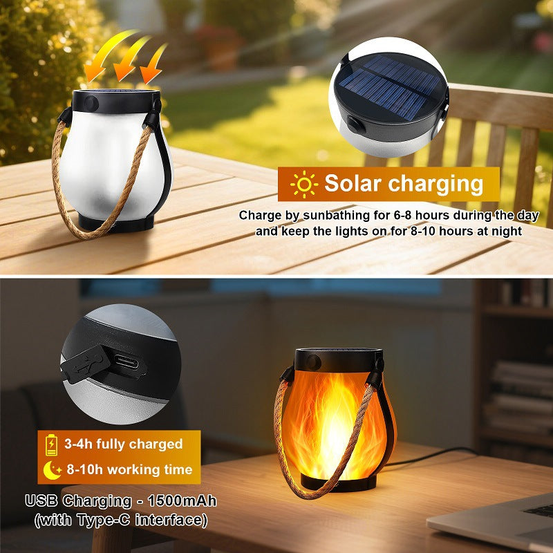 🔥Solar Flame Effect Lantern